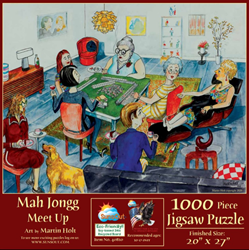Mah Jongg Meet Up 1000 piece Jigsaw Puzzle mah jongg jigsaw puzzle